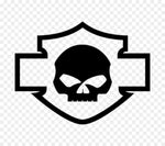 Harley Davidson - logo m. Dødningehovede