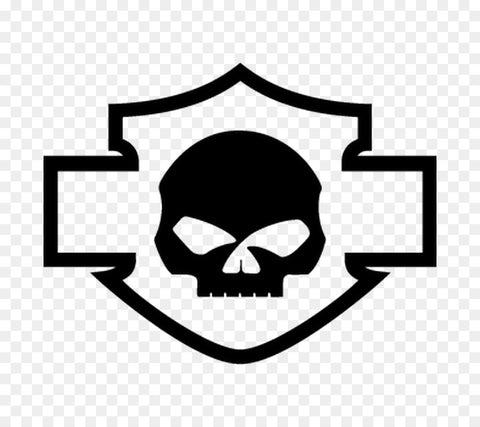 Harley Davidson - logo m. Dødningehovede