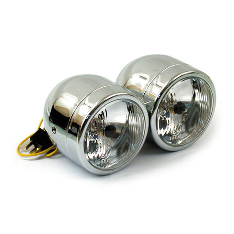 4 INCH DUAL HEADLAMP ASSY, CHROME